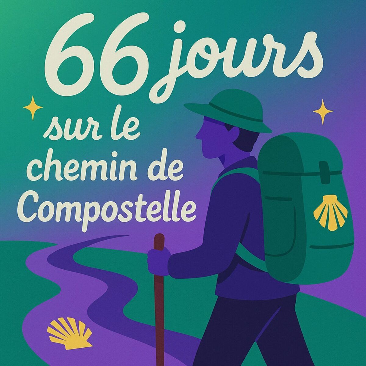Show cover of 66 jours sur le chemin de Compostelle