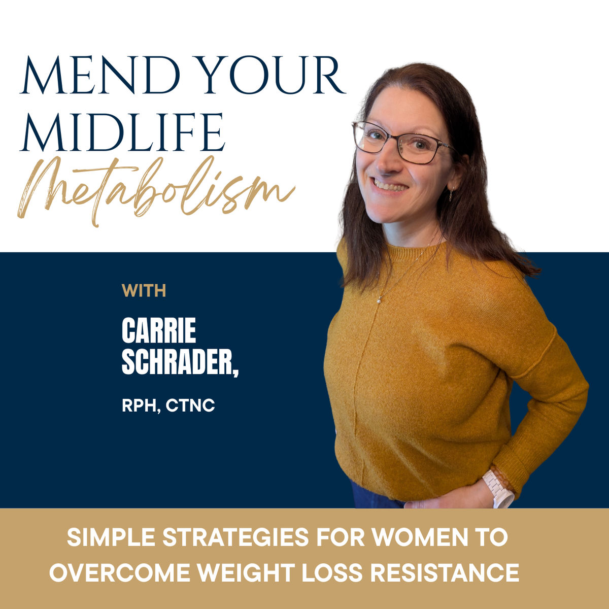 Show cover of Mend Your Midlife Metabolism | Lose Weight, Insulin Resistance, Menopause, Blood Sugar Levels, Cortisol Belly