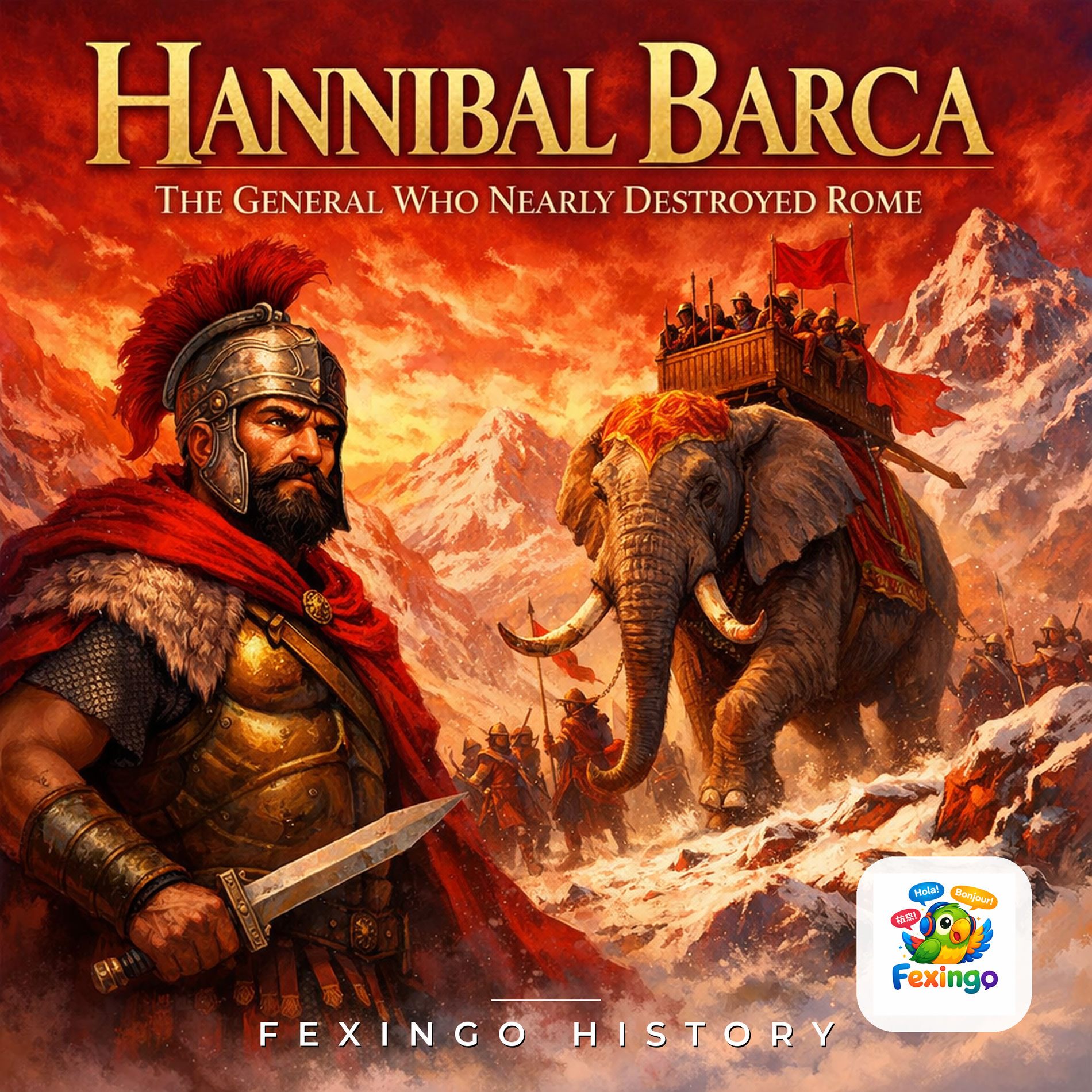 Show cover of Hannibal Barca: The General Who Nearly Destroyed Rome — Fexingo History