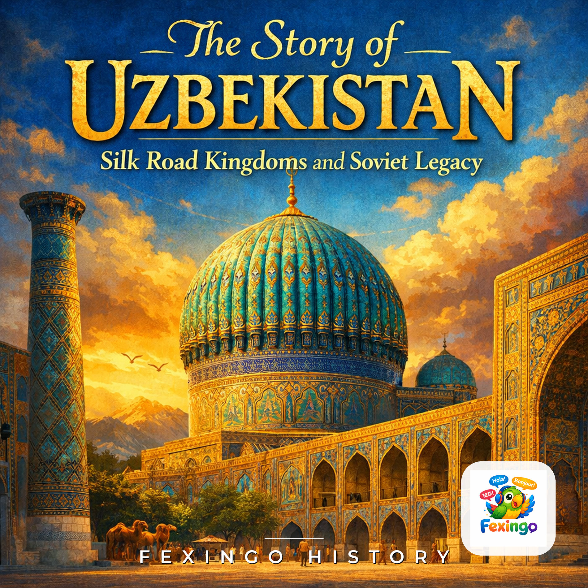 Show cover of The Story of Uzbekistan: Silk Road Kingdoms and Soviet Legacy — Fexingo History