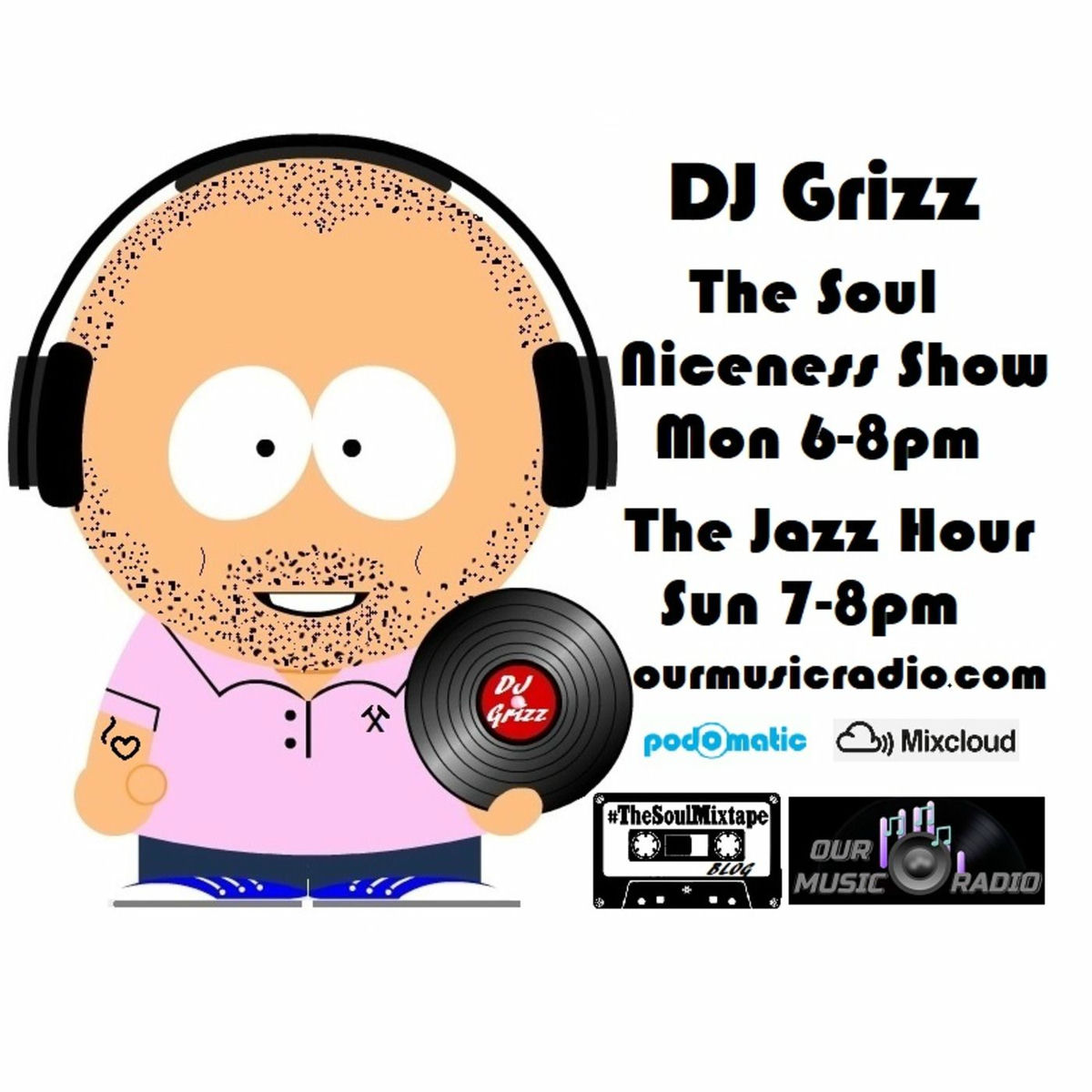 Show cover of DJ Grizz - Soul and Jazz Shows on Our Music Radio, also on Mixcloud.com - DJ Grizz Soul