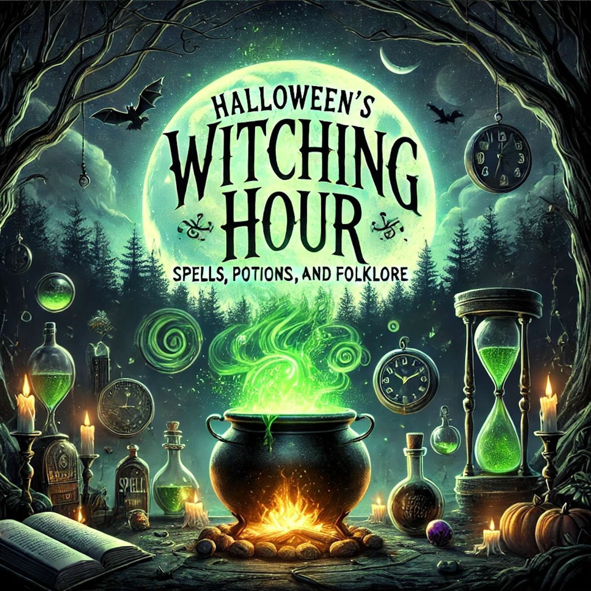 Show cover of Halloween's Witching Hour: Spells, Potions, and Folklore