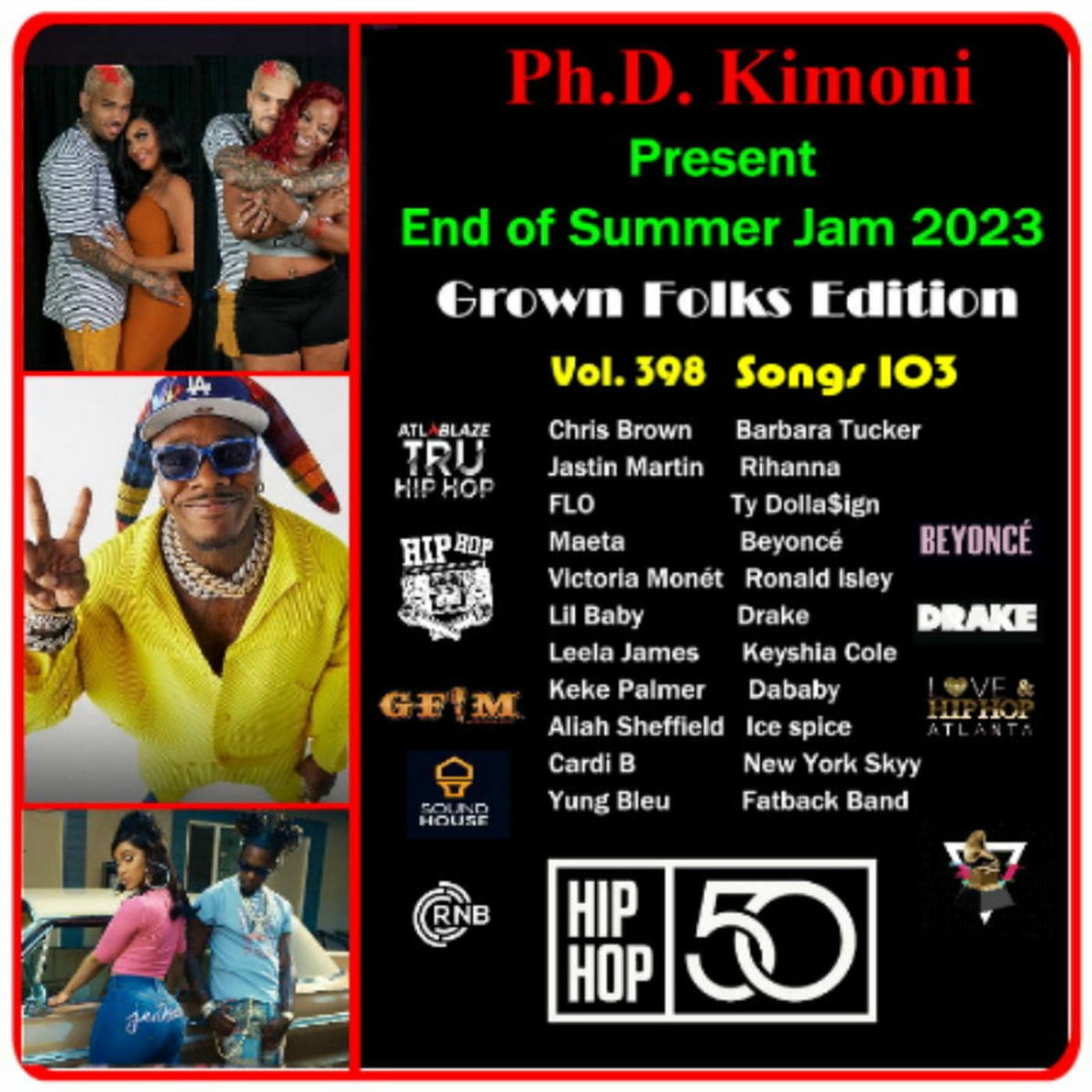 Show cover of Ph.D. Kimoni Present  End of Summer Jam 2023 Grown Folks Edition Vol. 398