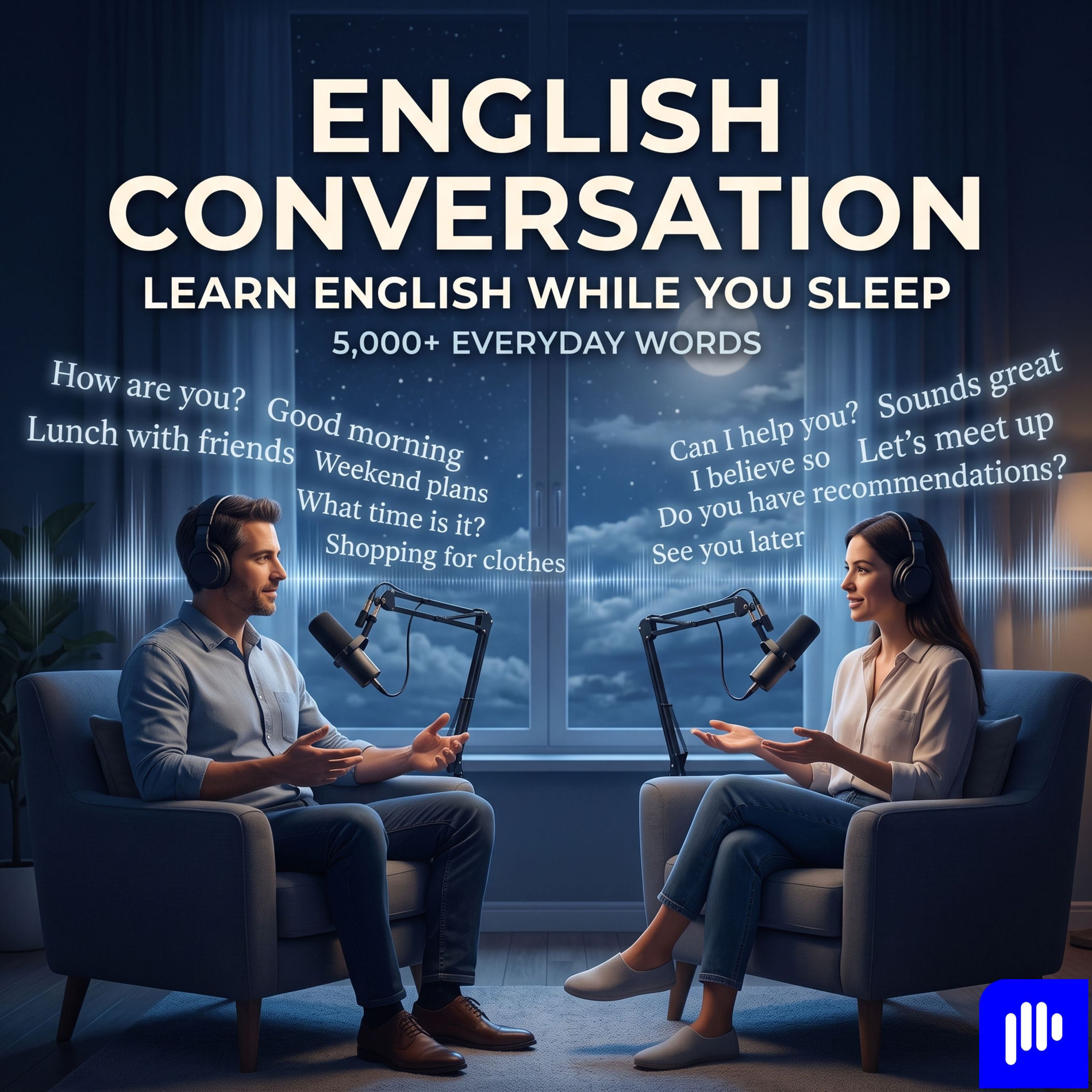 Show cover of Can You Learn English While You Sleep? | 5,000+ Everyday Words & Conversations