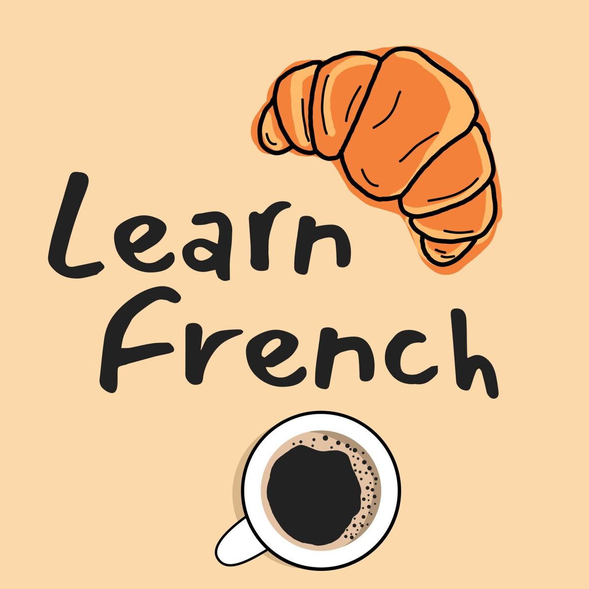 Show cover of Learn French | La Pause Café Croissant