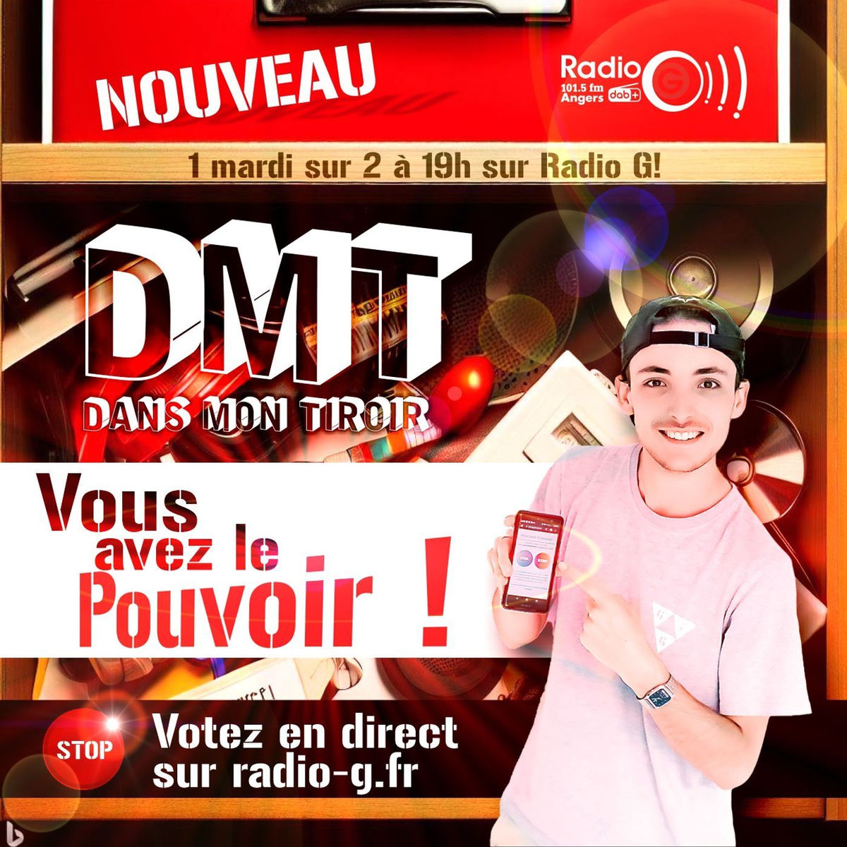 Show cover of Dans mon tiroir, l'émission ou vous prenez le pouvoir sur Radio G!