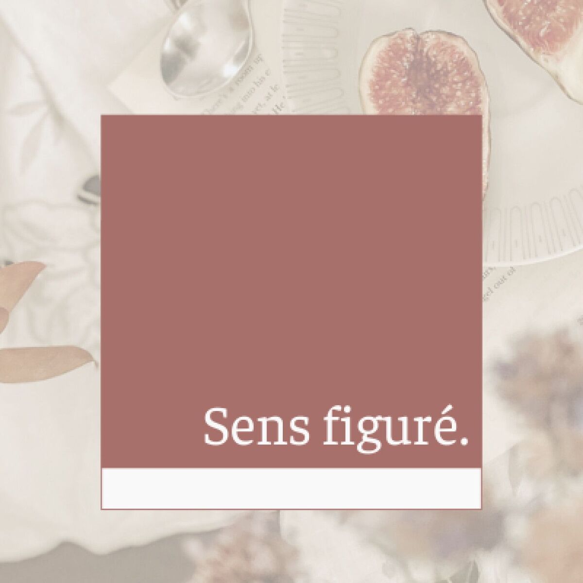 Show cover of Sens figuré.