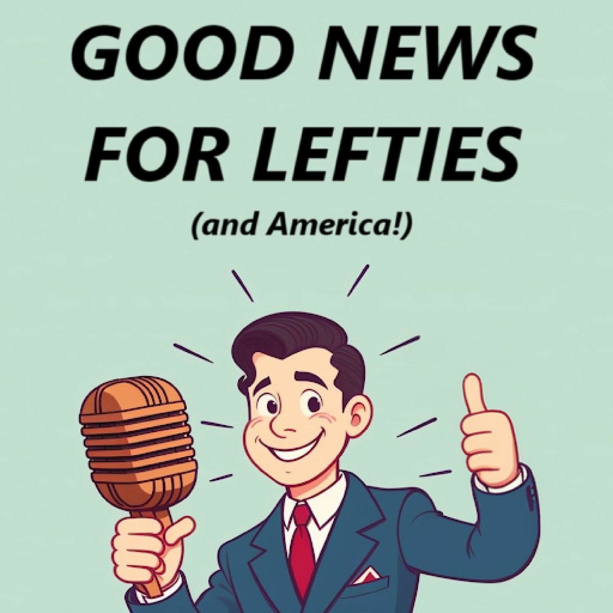 Show cover of Good News For Lefties (and America!) - Daily News for Democracy