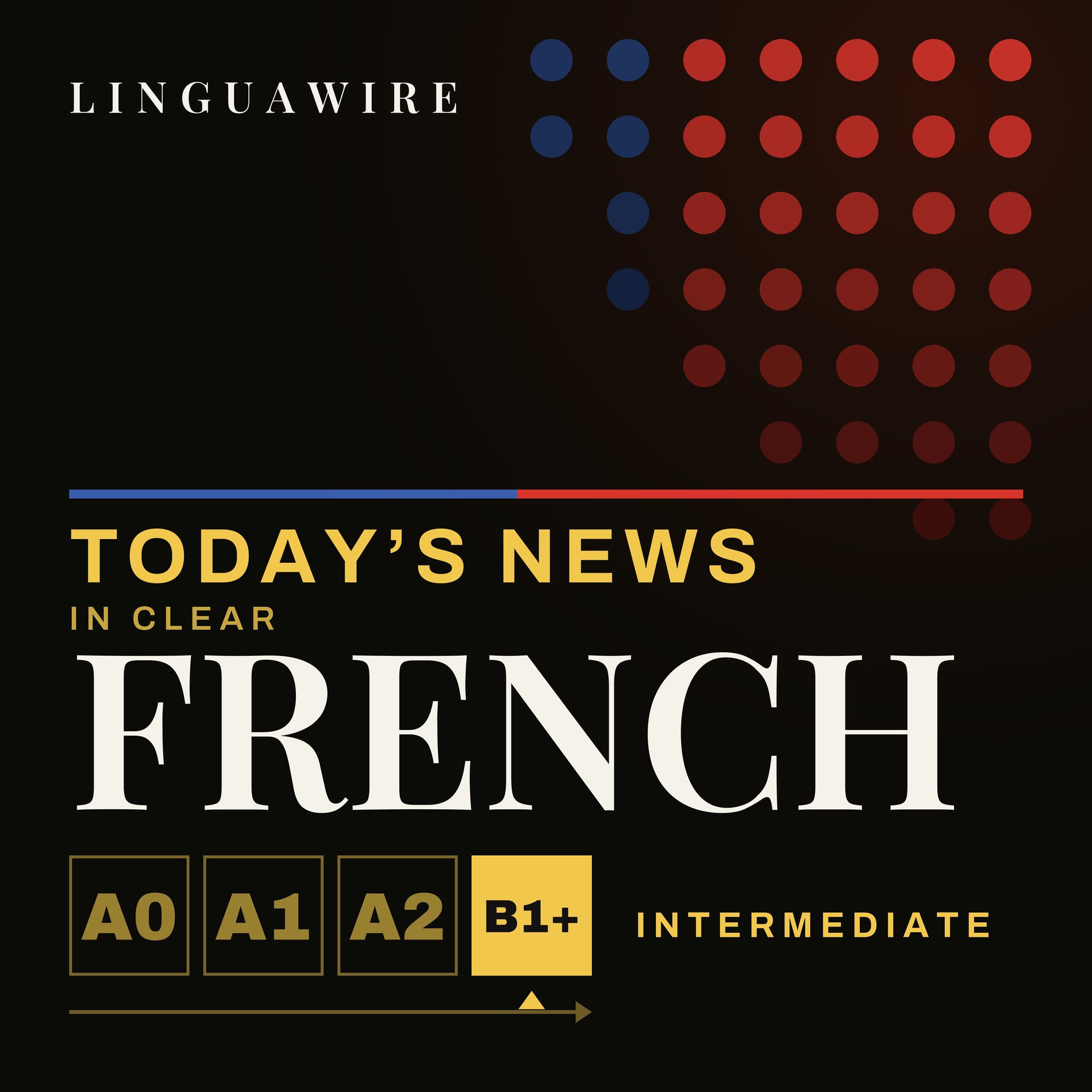Show cover of Learn French B1+ | Today's News, Slowed for Intermediate Learners
